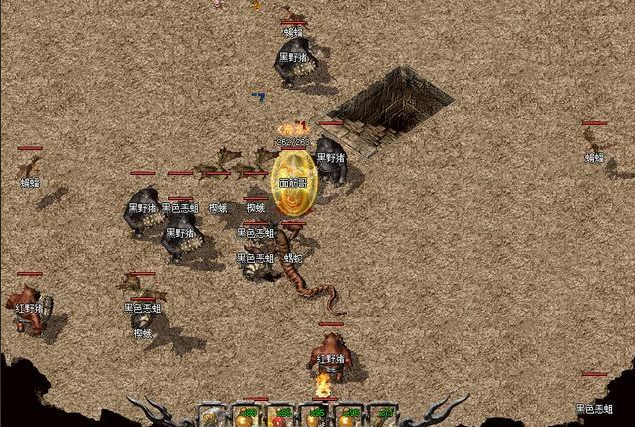 操作时先接近怪物运用烈火剑法造成高伤害再以逐日剑法追击残血怪